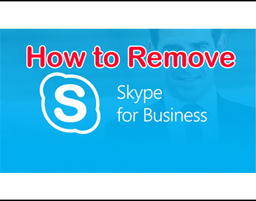 how to uninstall skype for business off computer